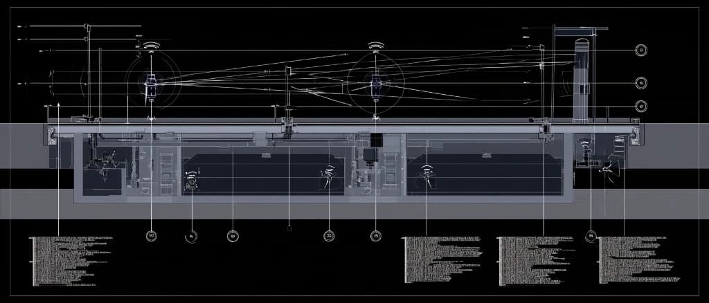 A technical system drawing of the mesh camera monitoring concept: two wireless camera nodes with antenna symbols and radio range circles linked to each other above a sectional view of an underground gas chamber.